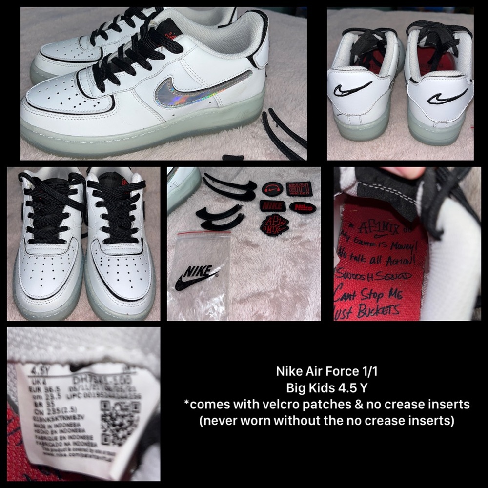 Girls Nike Air Force 1/1 Big Kids 4.5 Y